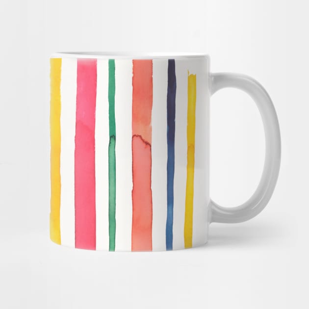 Marine Colorful Stripes Multi by ninoladesign